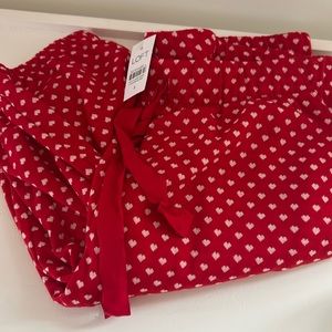 NWT valentines jogger pajama pants